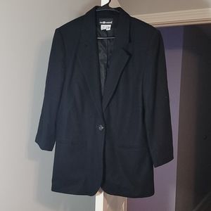 Black wool jacket size 14
